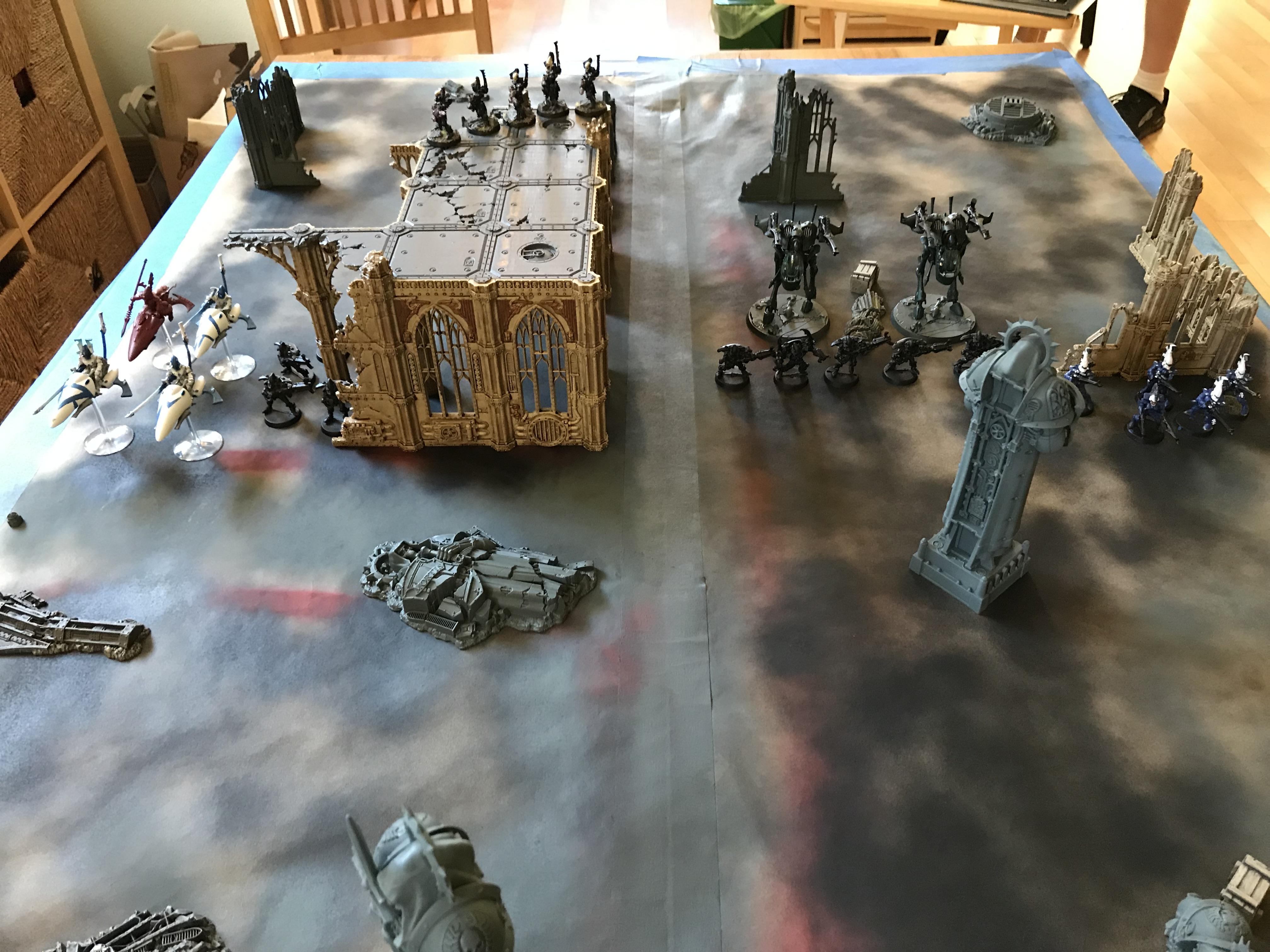 Aeldari Battle Report Orks Terrain Warhammer Warhammer K